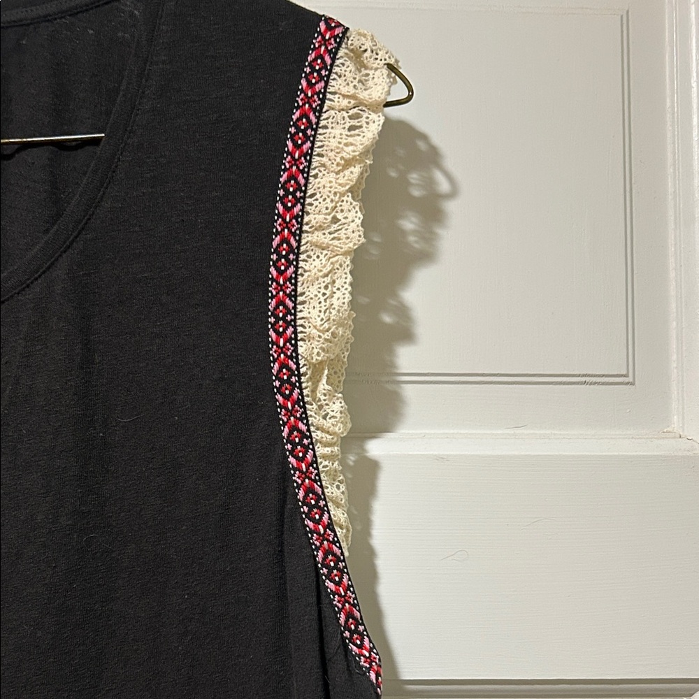 Natural Life Black dress with Lace and Red Accents plus bonus hair tie- NWT - Picture 5 of 6